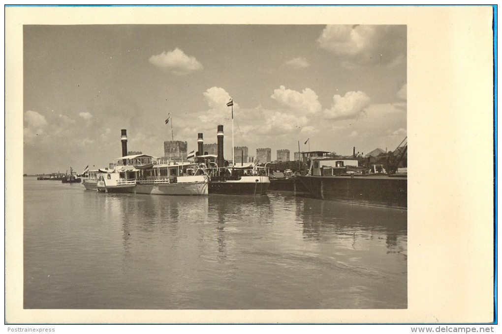 Kingdom YU. Serbia. The Smederevo Harbour. The "Presern" Ship. - Steamers