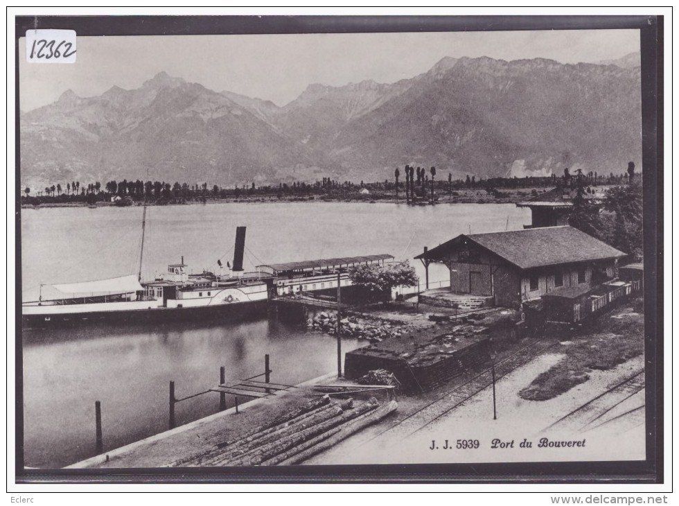 FORMAT 10x15 Cm - LE BOUVERET - BATEAU " BONIVARD " AU PORT - CARTE NEUVE NON ECRITE - TB - Autres & Non Classés