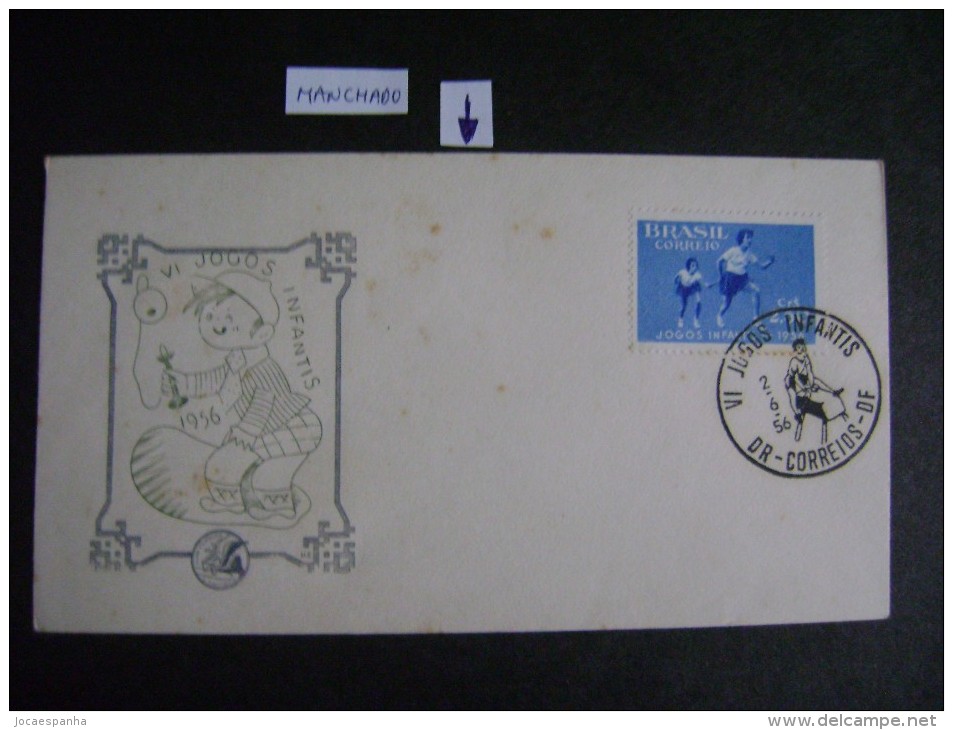 GYMNASTICS - ENVELOPE (TYPE FDC) "VI GAMES FOR CHILDREN" (BRAZIL), AS - Gymnastics