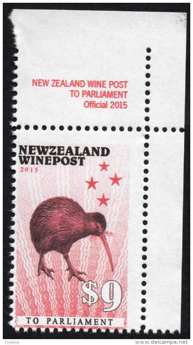 New Zealand Wine Post Red Kiwi Official. - Other & Unclassified