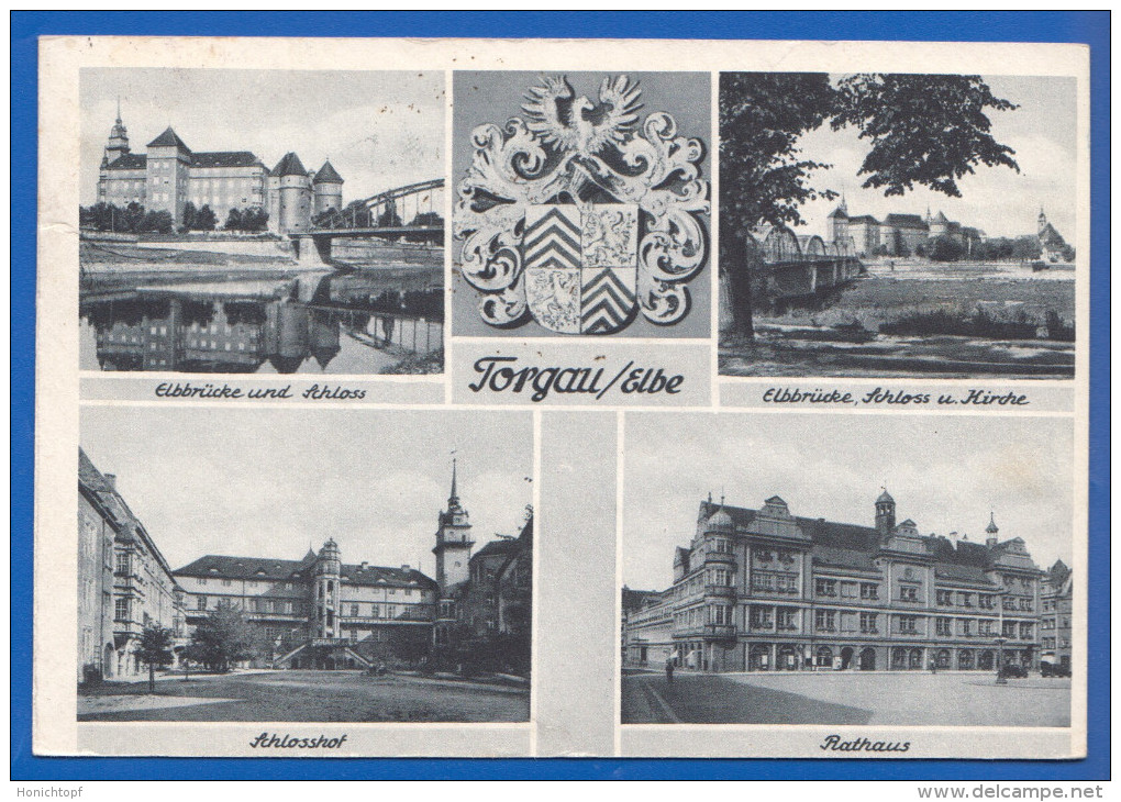 Deutschland; Torgau Elbe; Multibildkarte - Torgau