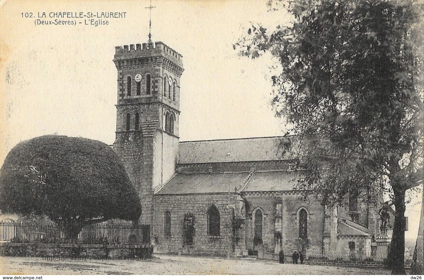 La Chapelle-St-Laurent (Deux-Sèvres) - L'Eglise - Carte Non Circulée - Autres & Non Classés