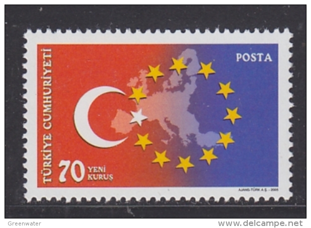 Turkey 2005 Negotiations EU 1v  ** Mnh (32285A) - Neufs