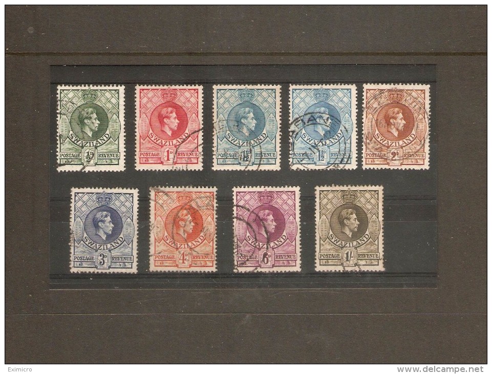 SWAZILAND 1938 - 1954 SET TO 1s SG 28a/35a PERF 13½ X 14 AND PERF 14 FINE USED  Cat £20+ - Swaziland (...-1967)