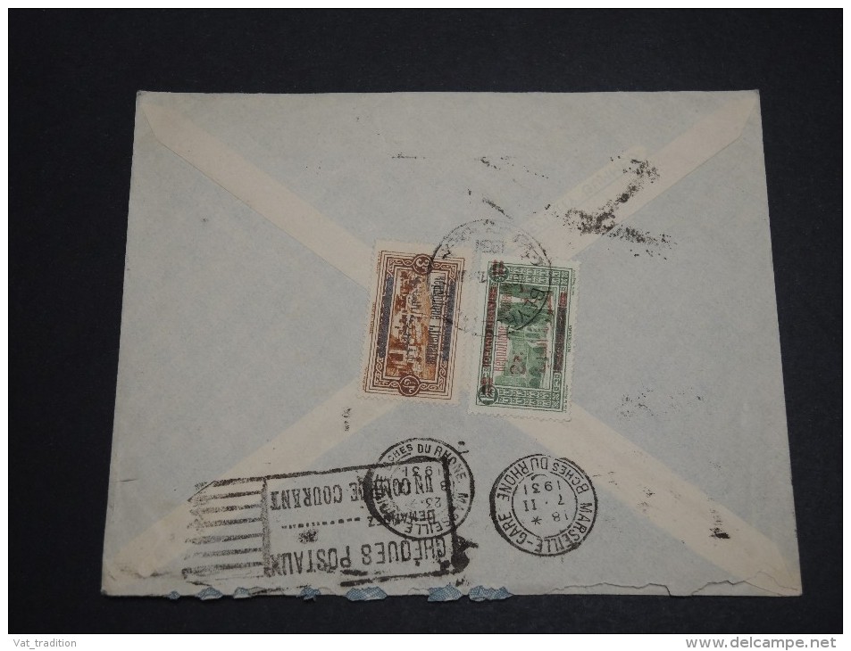FRANCE / GRAND LIBAN - Enveloppe De Beyrouth Pour Marseille En 1931 , Affranchissement Plaisant - A Voir - L 2960 - Cartas & Documentos