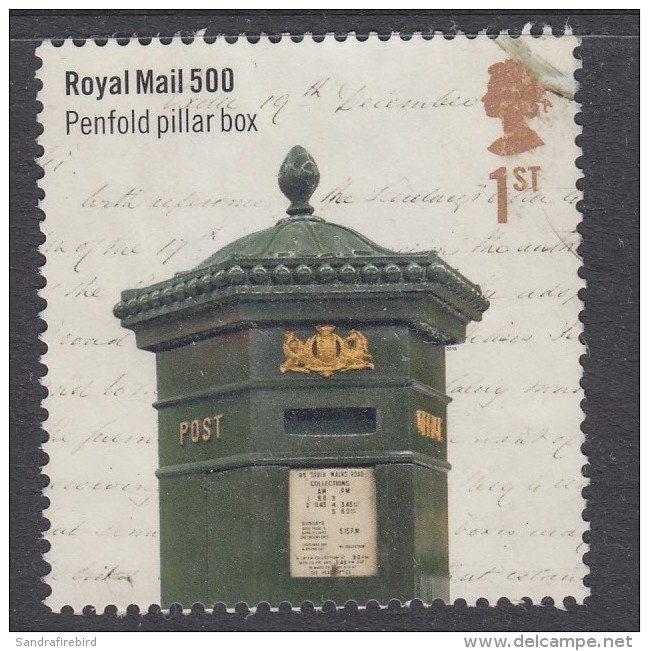 GREAT BRITAIN - 2016   500th Anniversary Of The Royal Mail - Penford Pillar Box 1st Used - Used Stamps