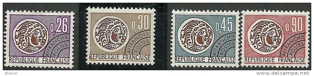 Préo YT 130 à 133 " Type Monnaie Gauloise " 1971 Neuf ** - 1964-1988