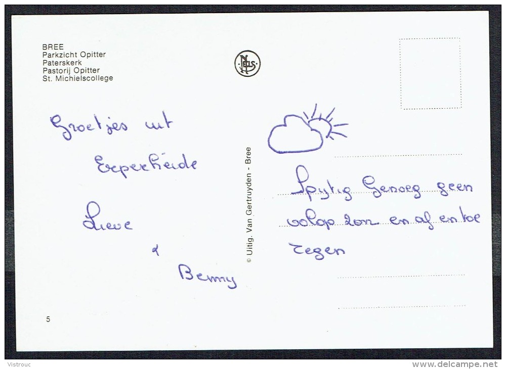 BREE - 4 Vues Diverses (2) - Circulé Sous Enveloppe - Circulated Under Cover - Gelaufen Unter Umschlag. - Bree