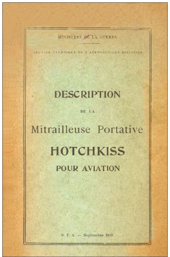 AERONAUTICA AVIATION Mitragliatrice Hotchkiss 1918 (fra) Manual DVD - DOWNLOAD - Aviation