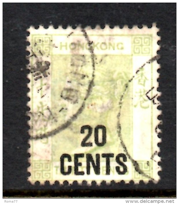 T654 - HONG KONG , 20 Cents Su 30 Cents Usato - Oblitérés