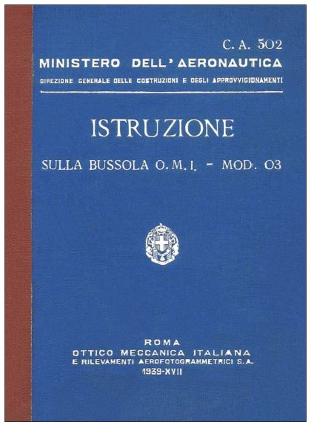 AERONAUTICA STRUMENTI Bussola OMI 03 1939 CA302 Manual DVD - DOWNLOAD - Aviazione