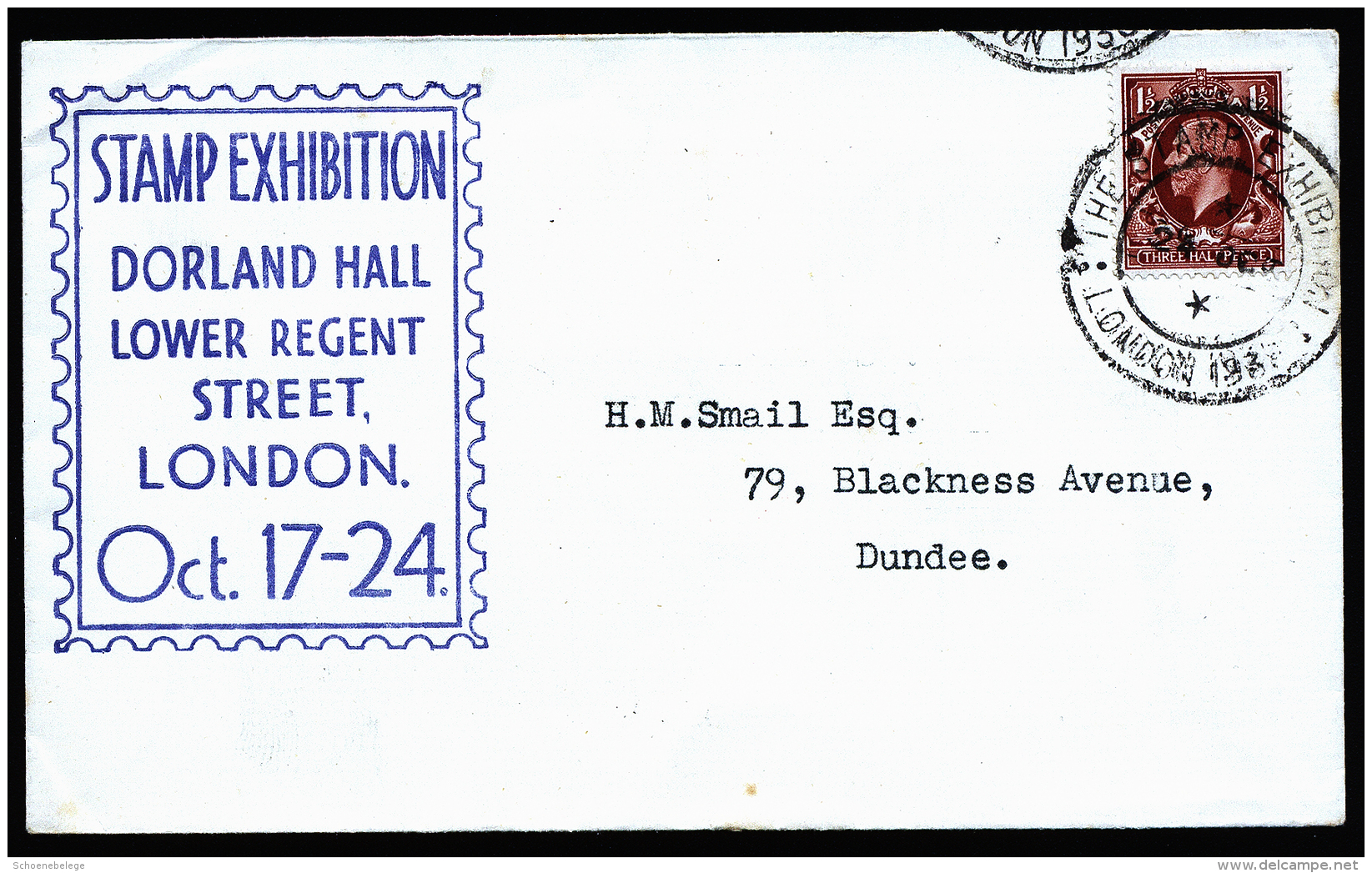 A4247) UK Cover From Stamp Expo London 1936 With Special Cancellation - Cartas & Documentos