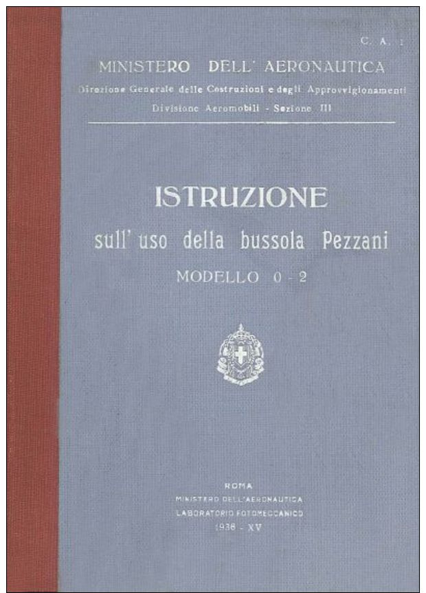 AERONAUTICA STRUMENTI Bussola PEZZANI 0-2 1936 CA1 Manual DVD - DOWNLOAD - Aviazione