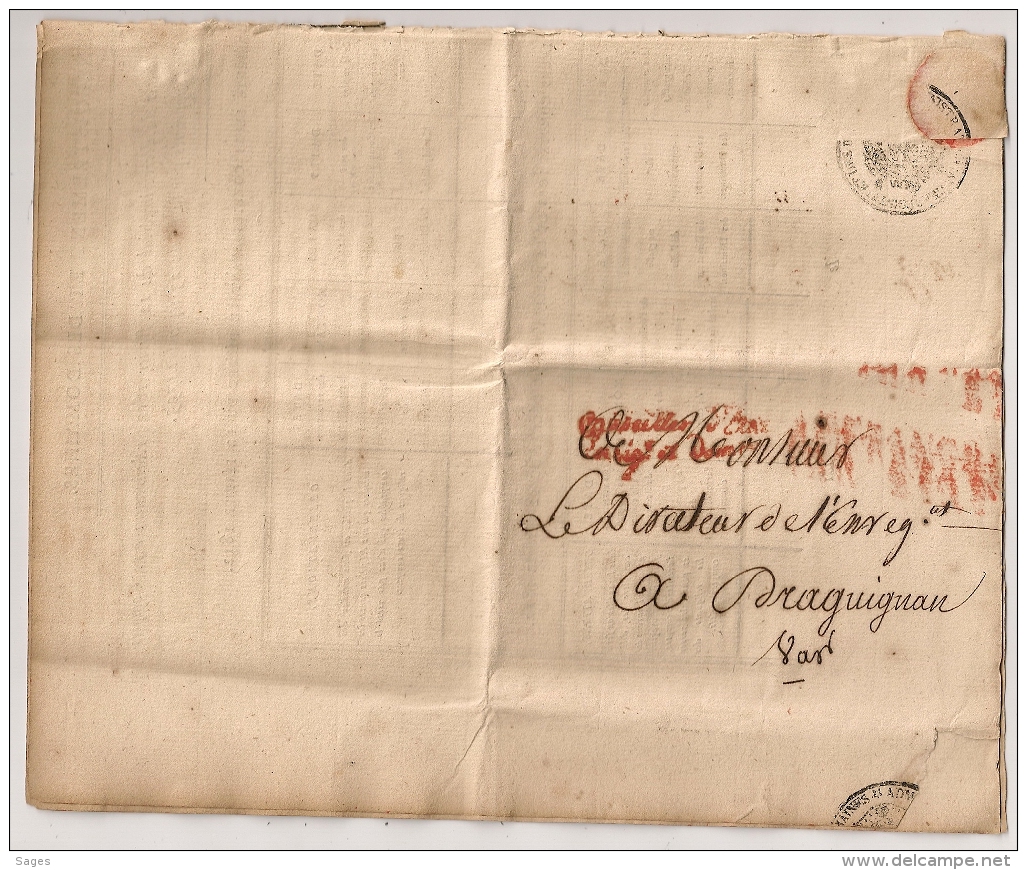 N° 568. COMMISSAIRES AUX SAISIES. 1812. Administration Enregistrement Domaines.  4 FEUILLETS. - Décrets & Lois