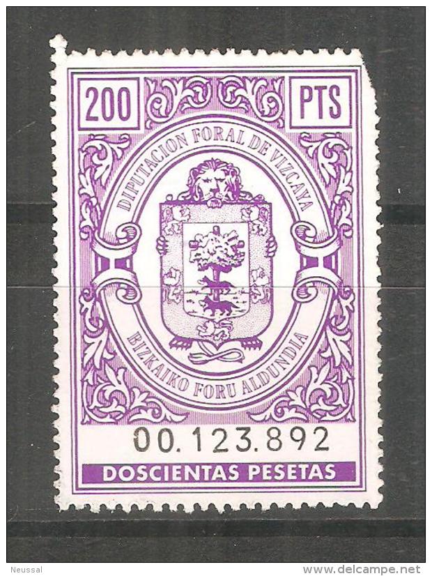Fiscal Diputacion De Vizcaya. 200pts - Revenue Stamps