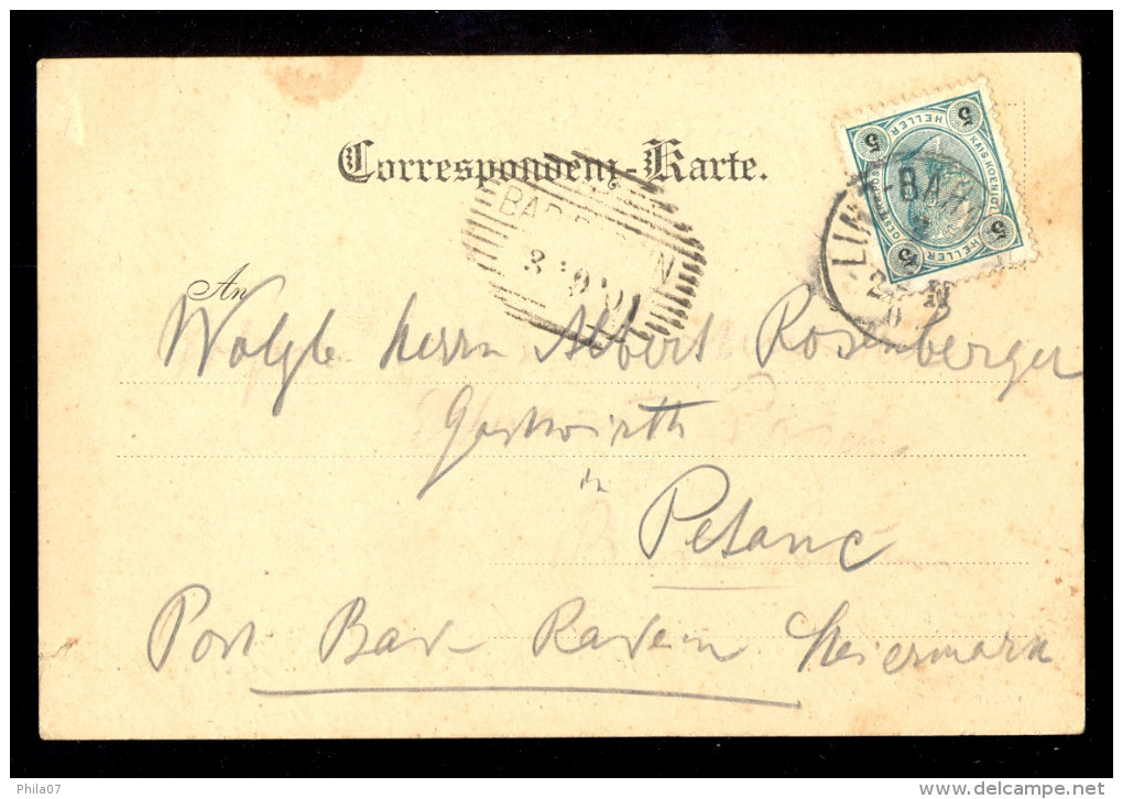 Wels Mit Der Neuen Traunbrucke / Year 1900 / Postcard Circulated, 2 Scans - Wels