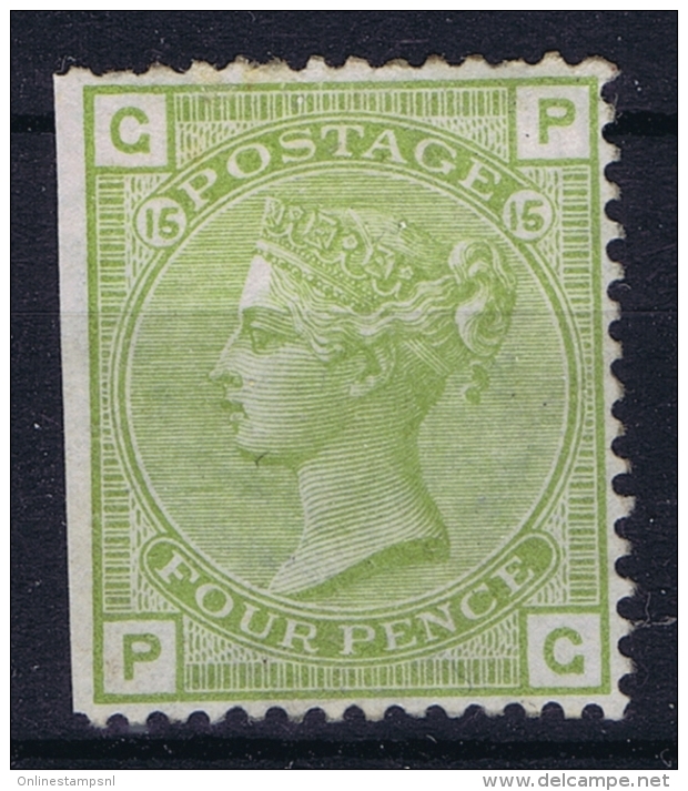 Great Britain SG153. 4d Sage-green (Plate 15). Superb MH/* Example Mi Nr 48  Cat Value UKP 1400 - Ongebruikt