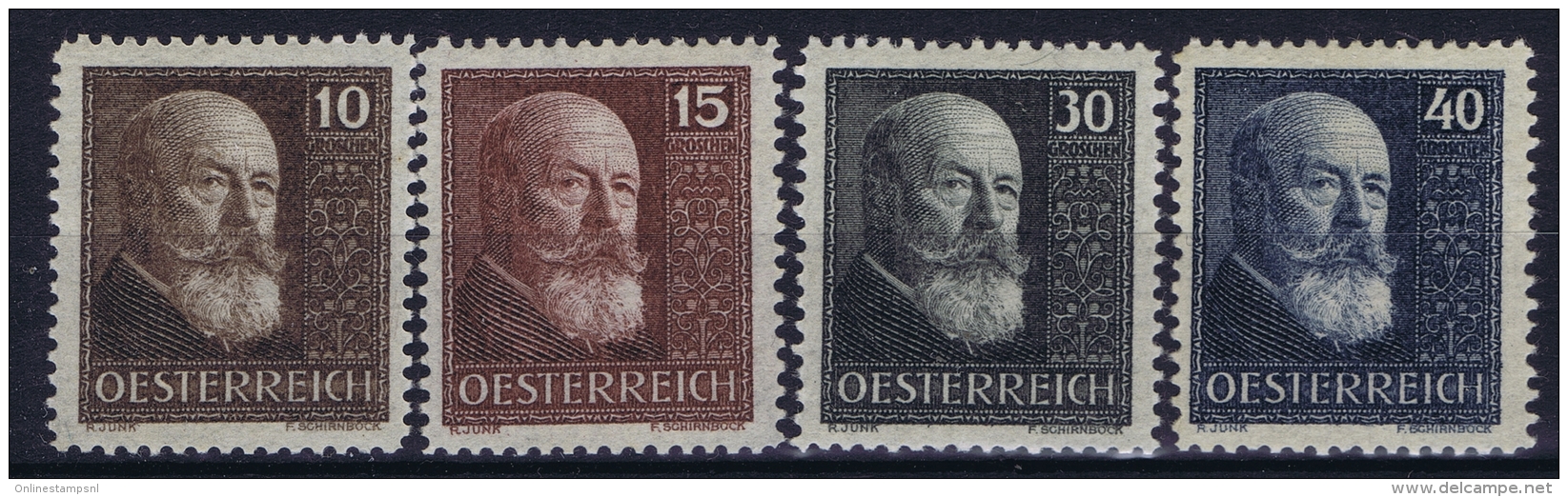 Austria: Mi Nr 494 - 497 1928  MNH/**/postfrisch/neuf Sans Charniere - Ungebraucht