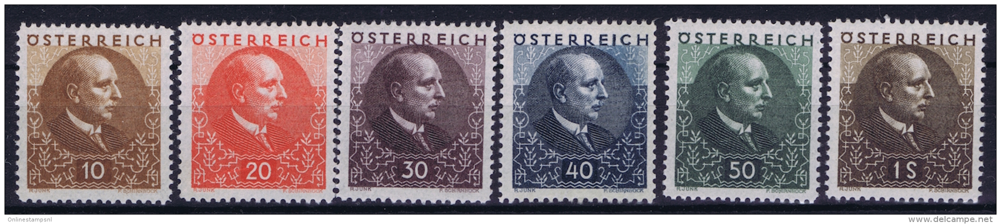 Austria: Mi Nr  512 - 517 1930  MNH/**/postfrisch/neuf Sans Charniere - Ungebraucht