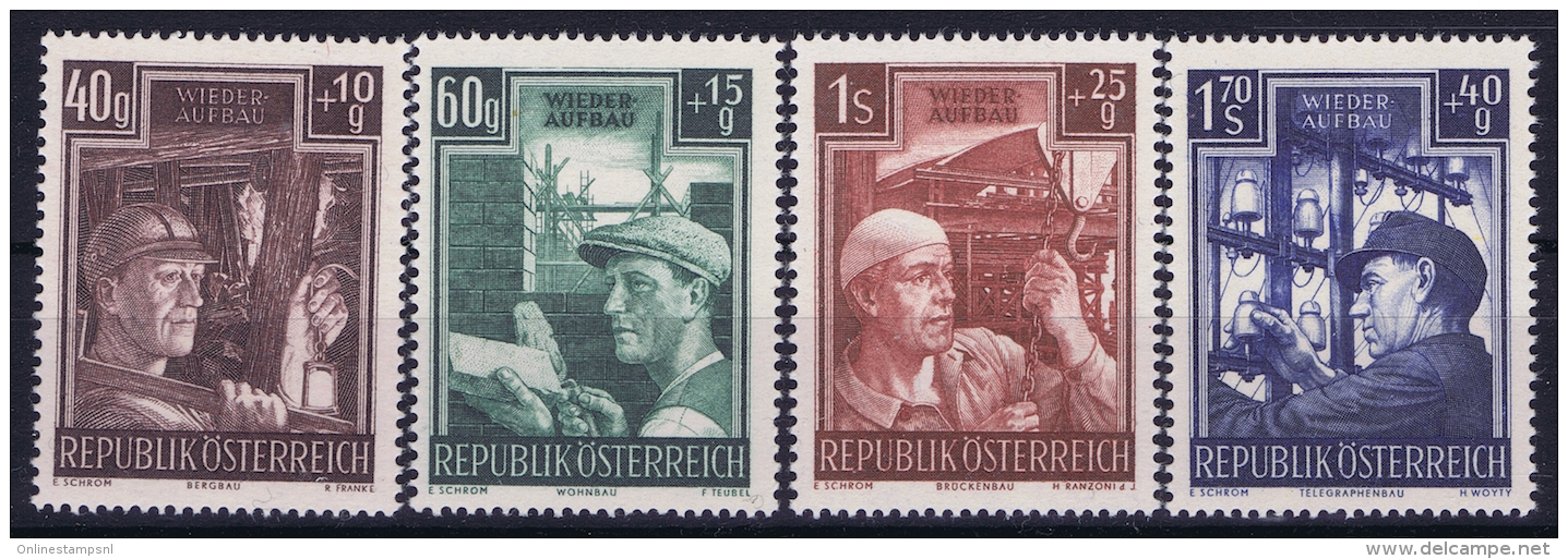 Austria: Mi Nr  960 - 963   1951  MNH/**/postfrisch/neuf Sans Charniere - Ungebraucht