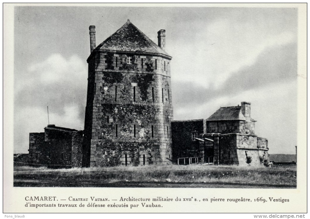 1930 - Héliogravure - Camaret-sur-Mer (Finistère) - Le Château Vauban - FRANCO DE PORT - Unclassified