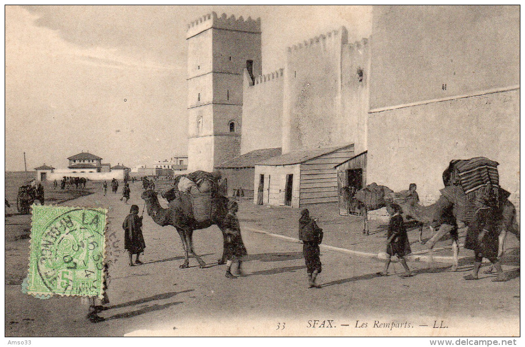 7845. CPA TUNISIE. SFAX. LES REMPARTS. - Tunisie