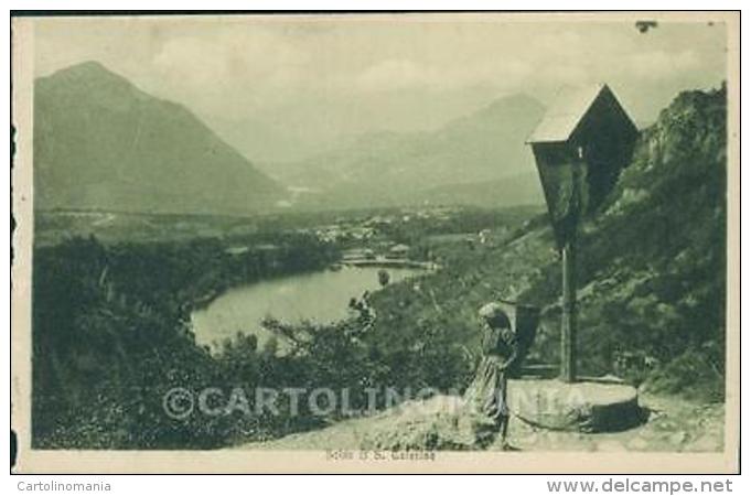 Trento Baselga Di Pinè Montagnaga Di Lago Di Serraia ABRASA Cartolina VK1571 - Trento