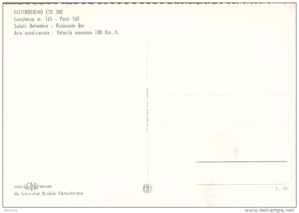 Elettrotreno Etr 300 - Auto D'epoca - Treni