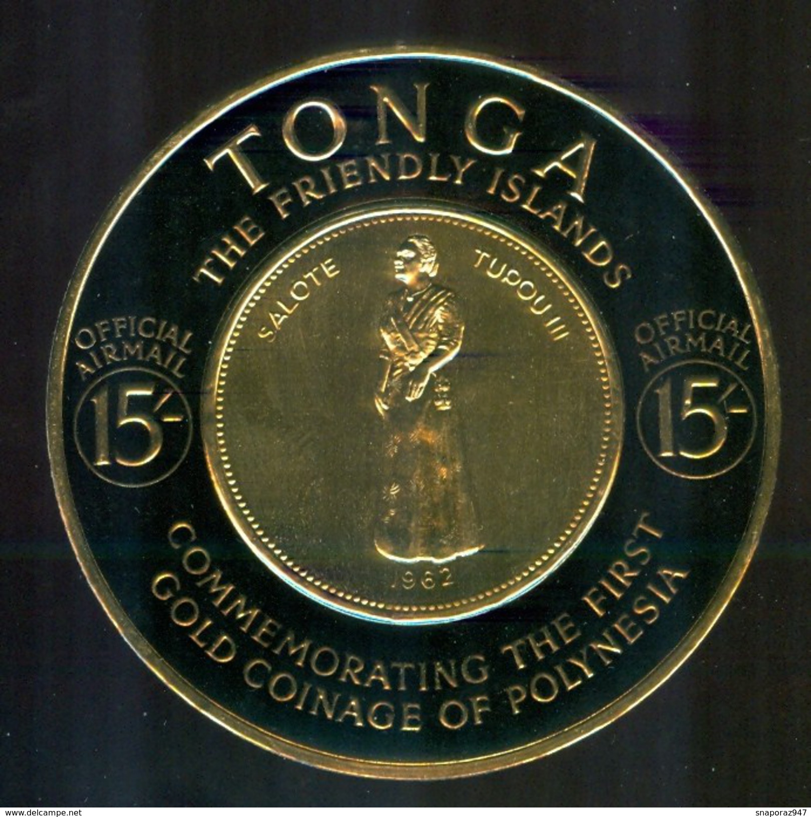 1963 Tonga Series Of Gold Money Ordinary / Airmail / Air Service Set ** 3 Scans - Tonga (...-1970)