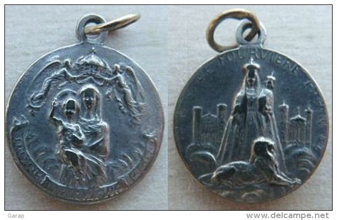 Mada-1184 Médaille Signature Difficile à LireAnagramme P.P.L. N.D. De Fourvière - Religion & Esotérisme