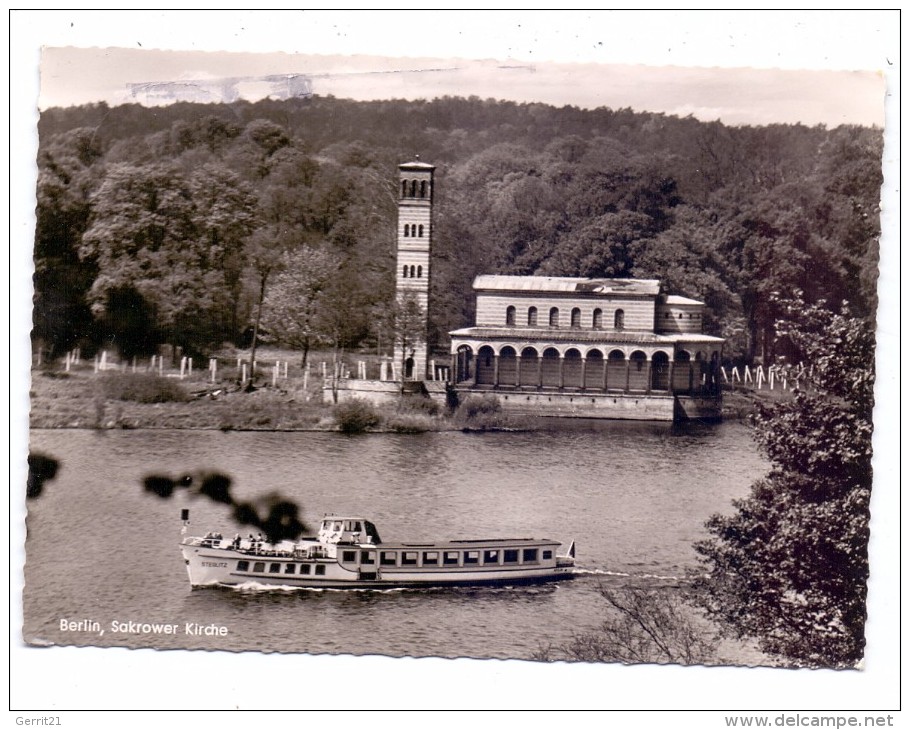 0-1500 POTSDAM - SACROW, Sacrower Kirche, Ausflugsdampfer - Potsdam