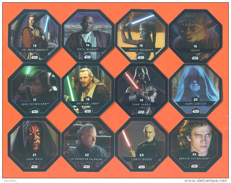 Lot De 12 Jetons Differents Star Wars Leclerc - Voir Port - Lot 36 - Star Wars