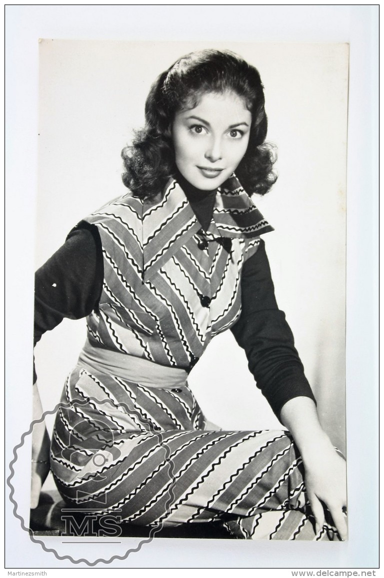 1950's Vintage Real Photo Postcard Cinema Film Actress - Pier Angeli - Actores