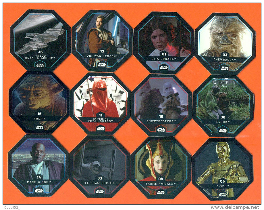 Lot De 12 Jetons Leclerc Differents - Voir Port - Lot 26 - Star Wars