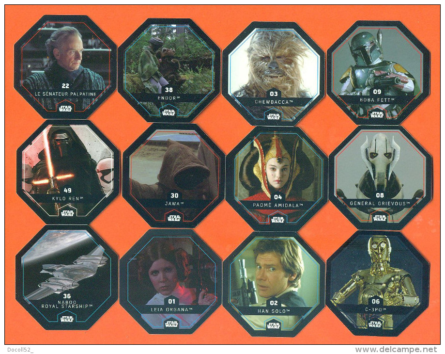 Lot De 12 Jetons Leclerc Differents - Voir Port - Lot 19 - Star Wars