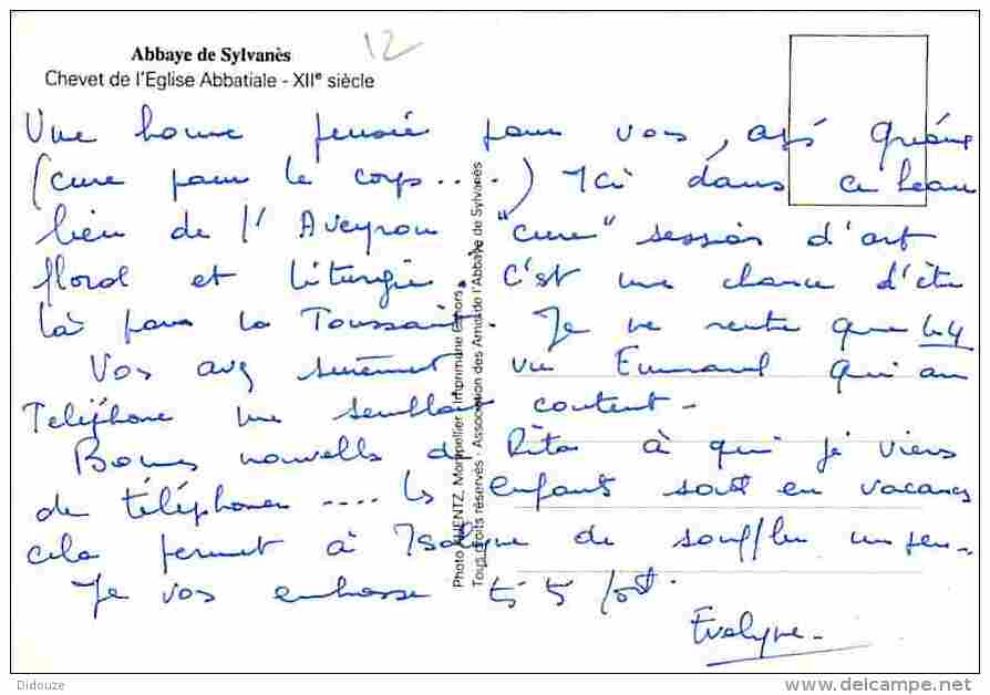 12 - Sylvanès - L'Abbaye - Chevet De L'Eglise Abbatiale - Voir Scans Recto-Verso - Other & Unclassified