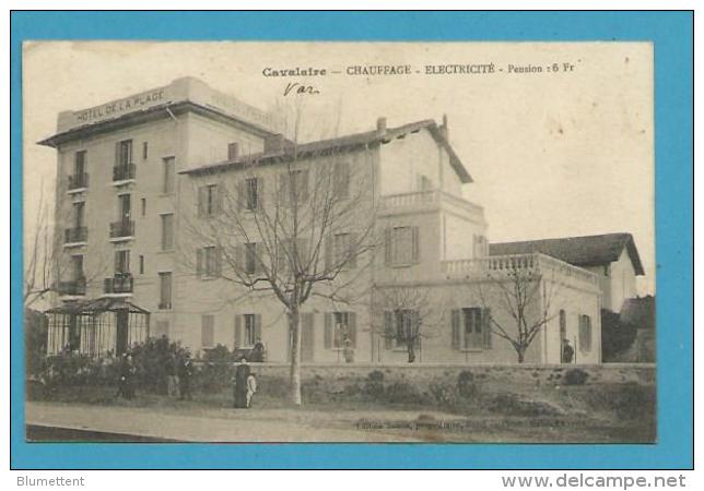 CPA écrite Pension  Hôtel De La Plage CALVAIRE 83 - Cavalaire-sur-Mer