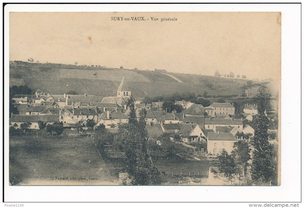 Carte De SURY EN VAUX  ( Recto Verso ) - Autres & Non Classés