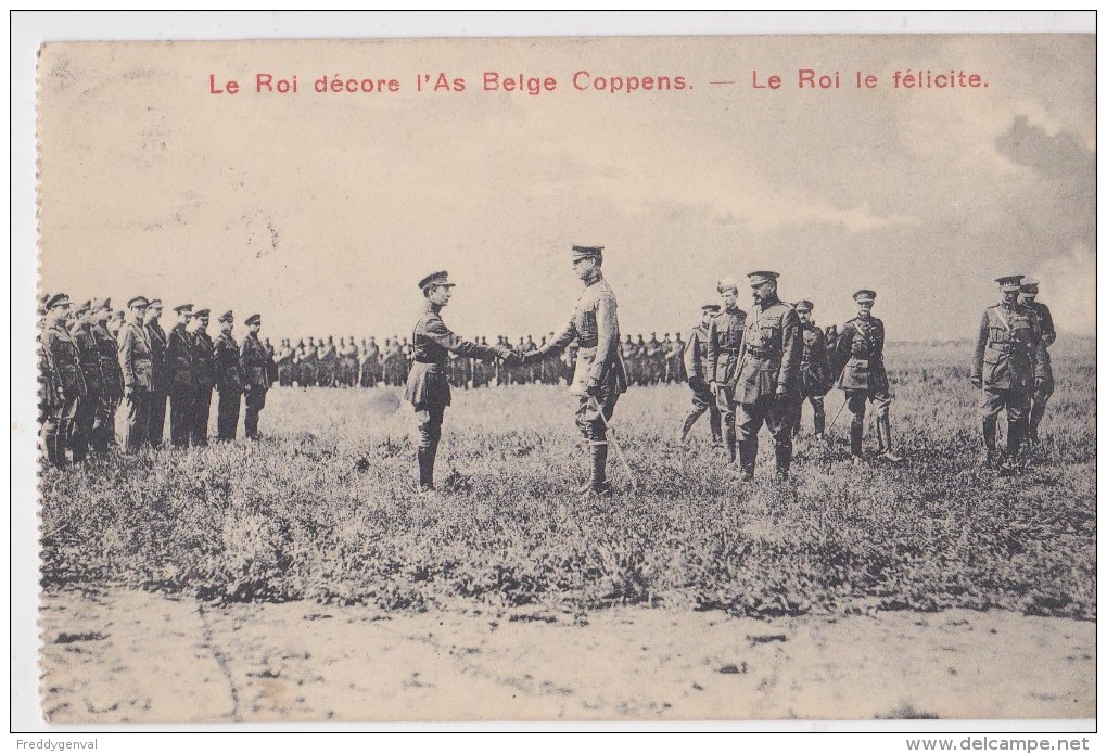 LE ROI ALBERT DECORE L'AS BELGE COPPENS - Manifestations