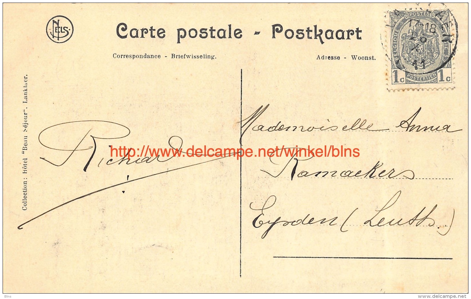 1911 Route De La Meuse à Hasselt - Lanklaar - Dilsen-Stokkem