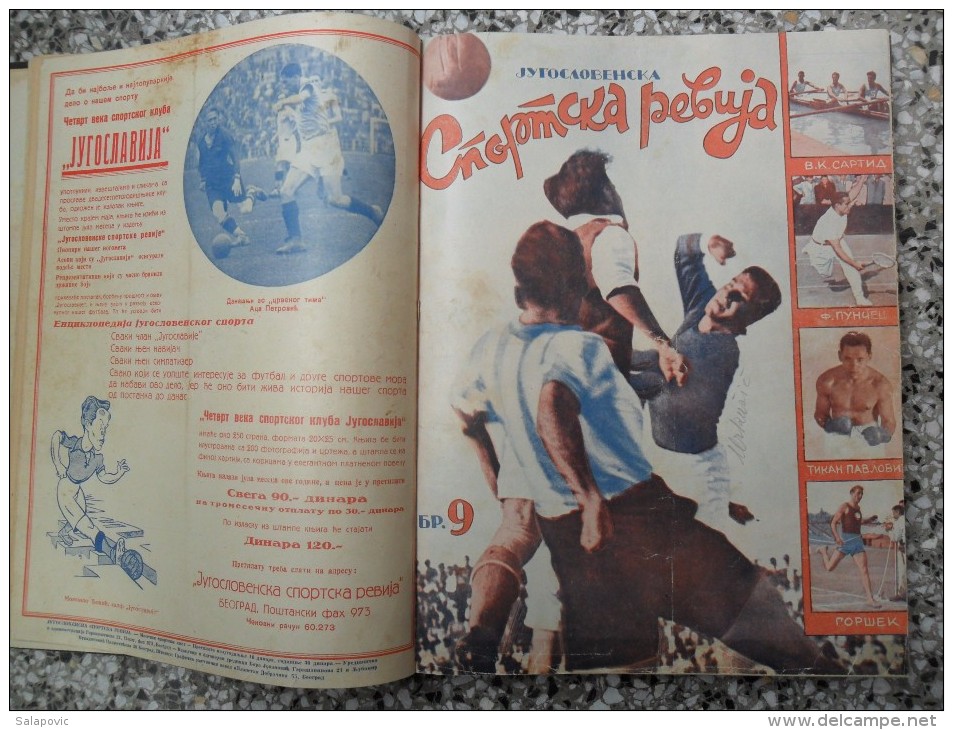 JUGOSLOVENSKA SPORTSKA REVIJA,1939,1940,1941 FOOTBALL, SPORTS NEWS FROM THE KINGDOM OF YUGOSLAVIA, BOUND 28 NUMBERS - Bücher