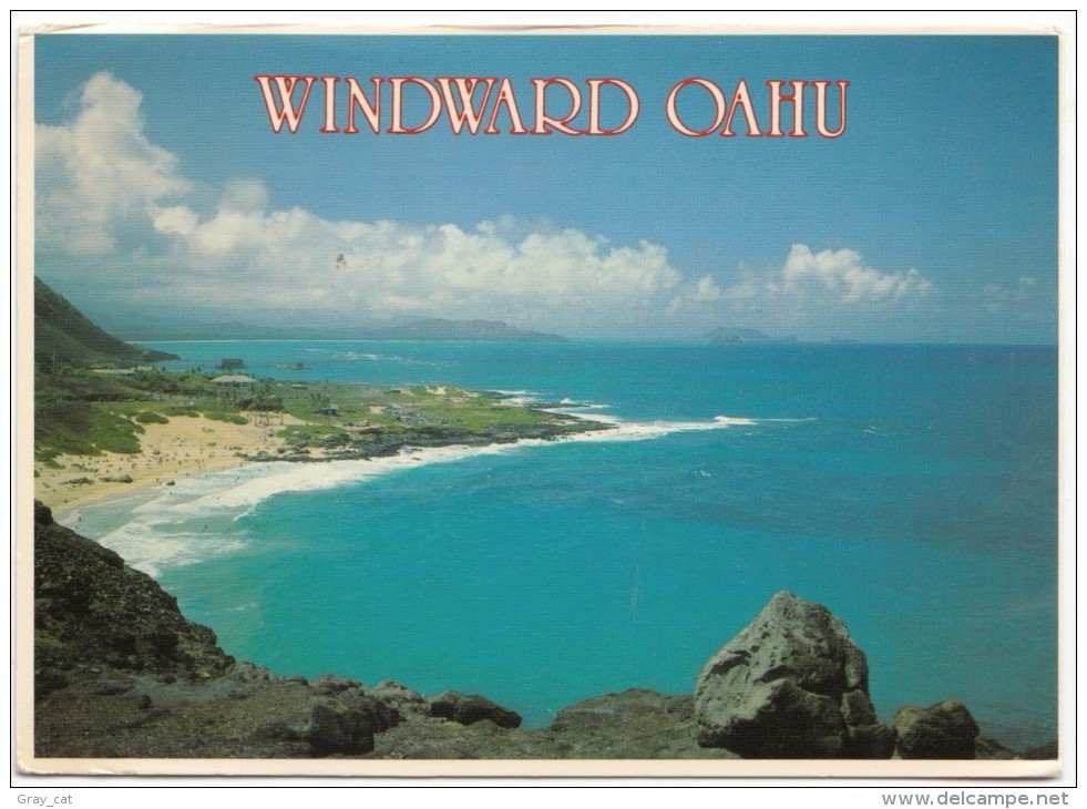 Windward, Makapuu Beach, Hawaii, 1985 Used Postcard [18942] - Oahu