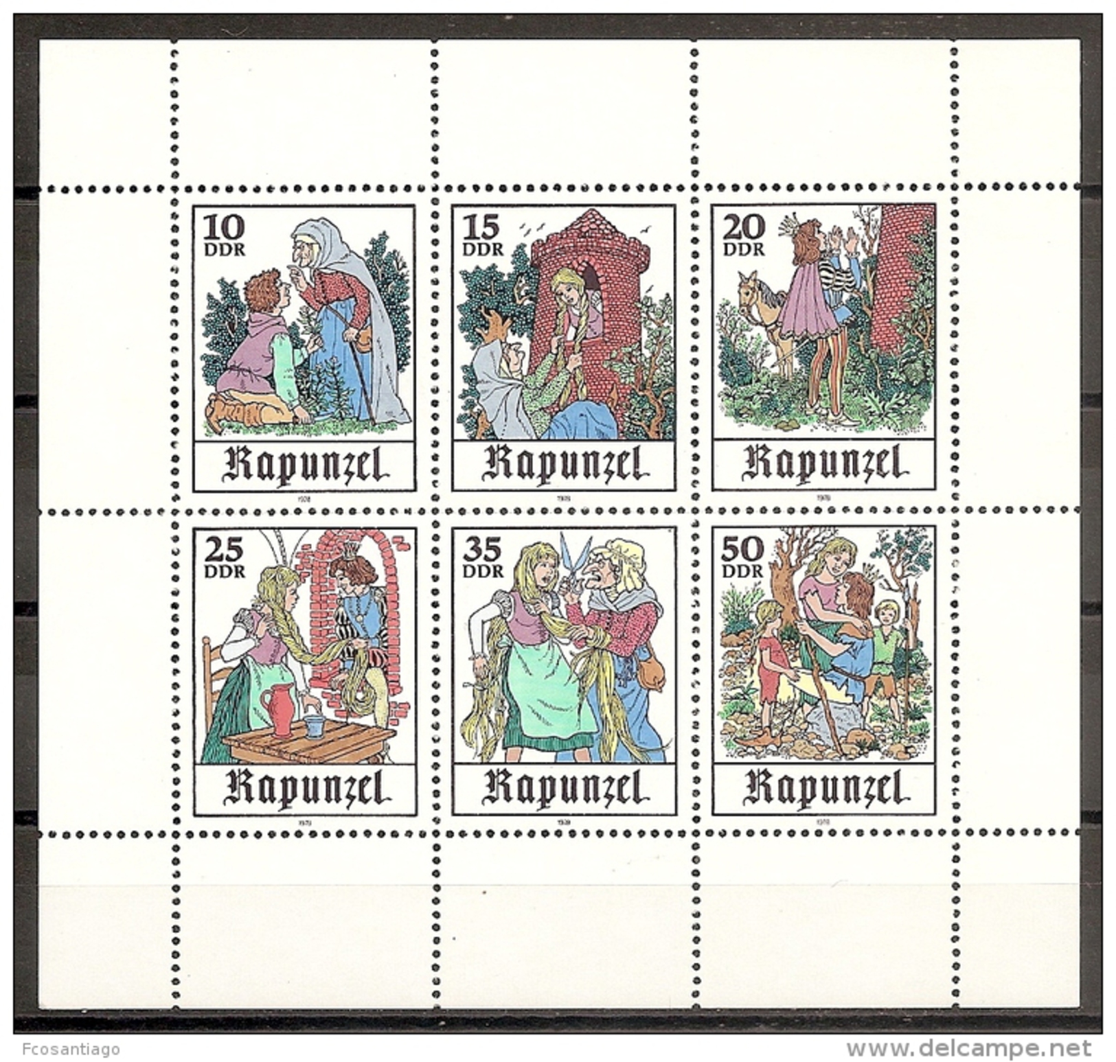 DDR 1978 - Yvert #2044/49 - MNH ** - 1st Day – FDC (sheets)