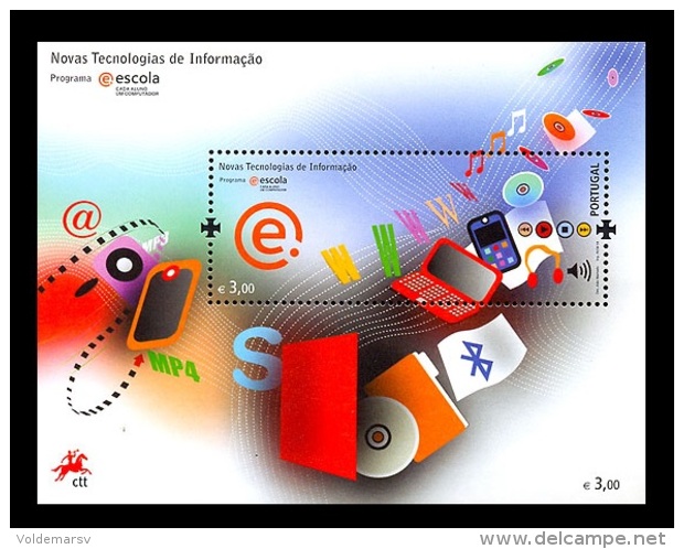 Portugal 2008 Mih. 3323 (Bl.271) Information Technology MNH ** - Unused Stamps