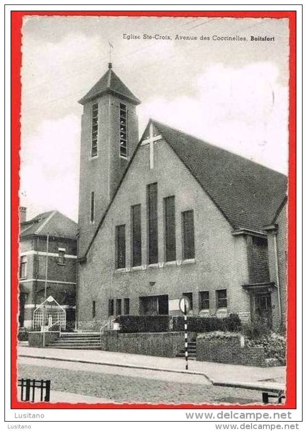 Boitsfort - Eglise Ste-Croix, Avenue Des Coccinelles - Stamps Timbre ( 2 Scans ) Belgique Belgium - Koekelberg