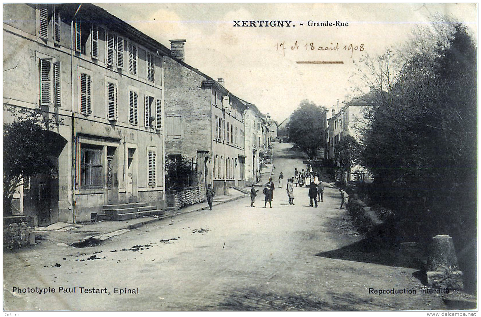 88 XERTIGNY  GRANDE RUE  PETITE ANIMATION - Xertigny