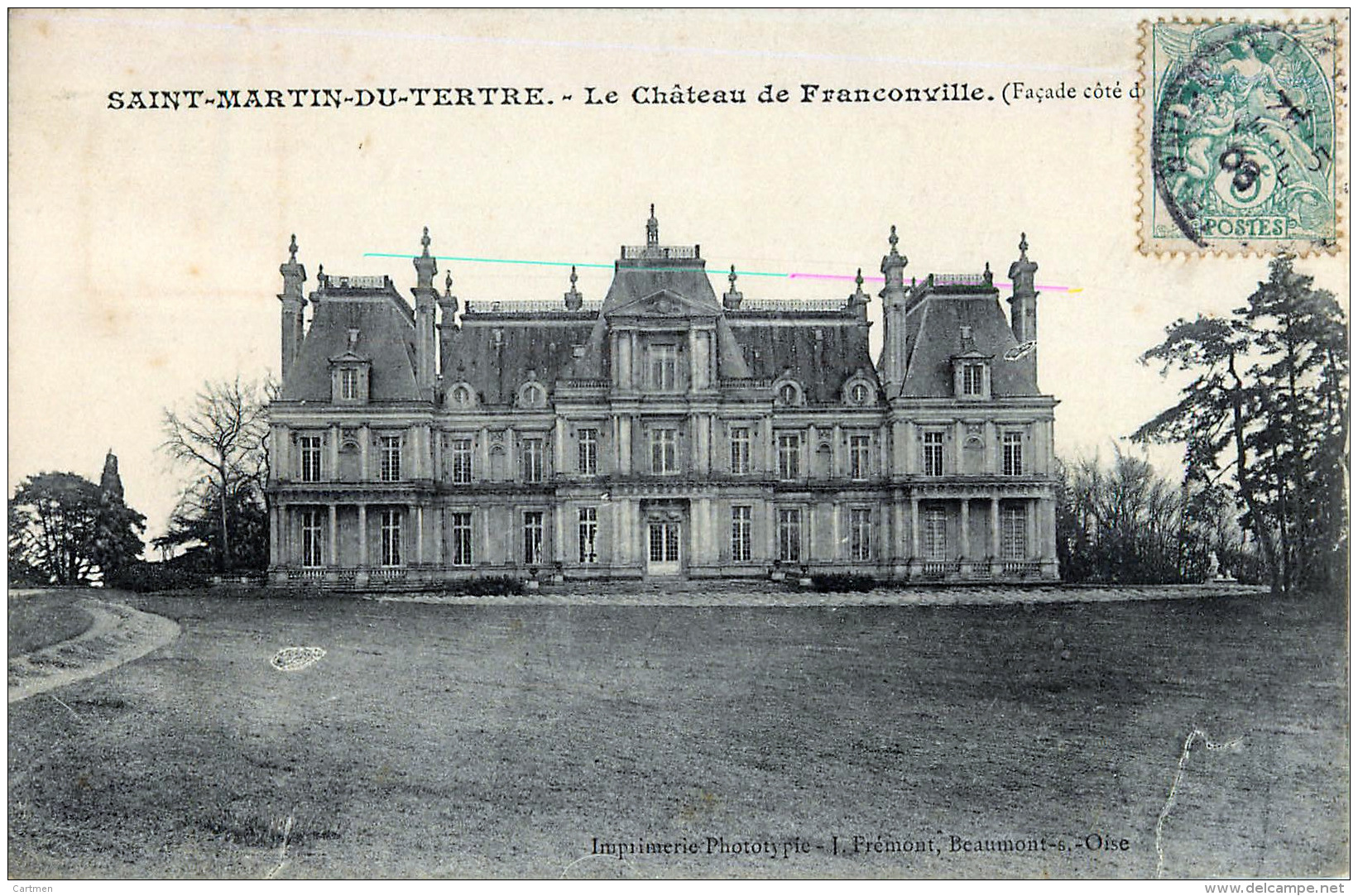 95 SAINT MARTIN DU TERTRE  CHATEAU DE FRANCONVILLE - Saint-Martin-du-Tertre