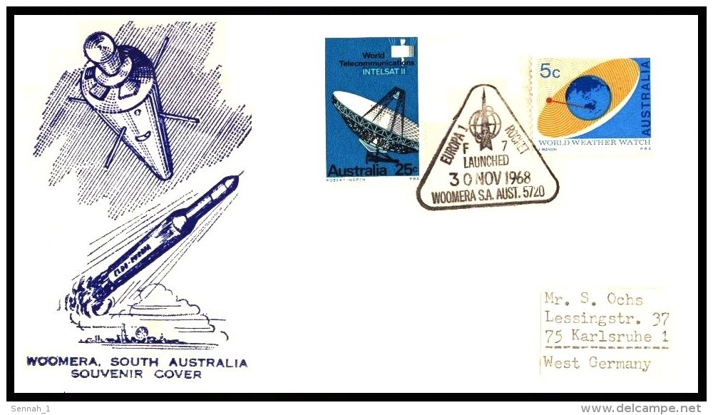 Australien / Australia: 'Rakete Europa-1 F7, 1968' / 'European Space Rocket', Woomera - Oceanía