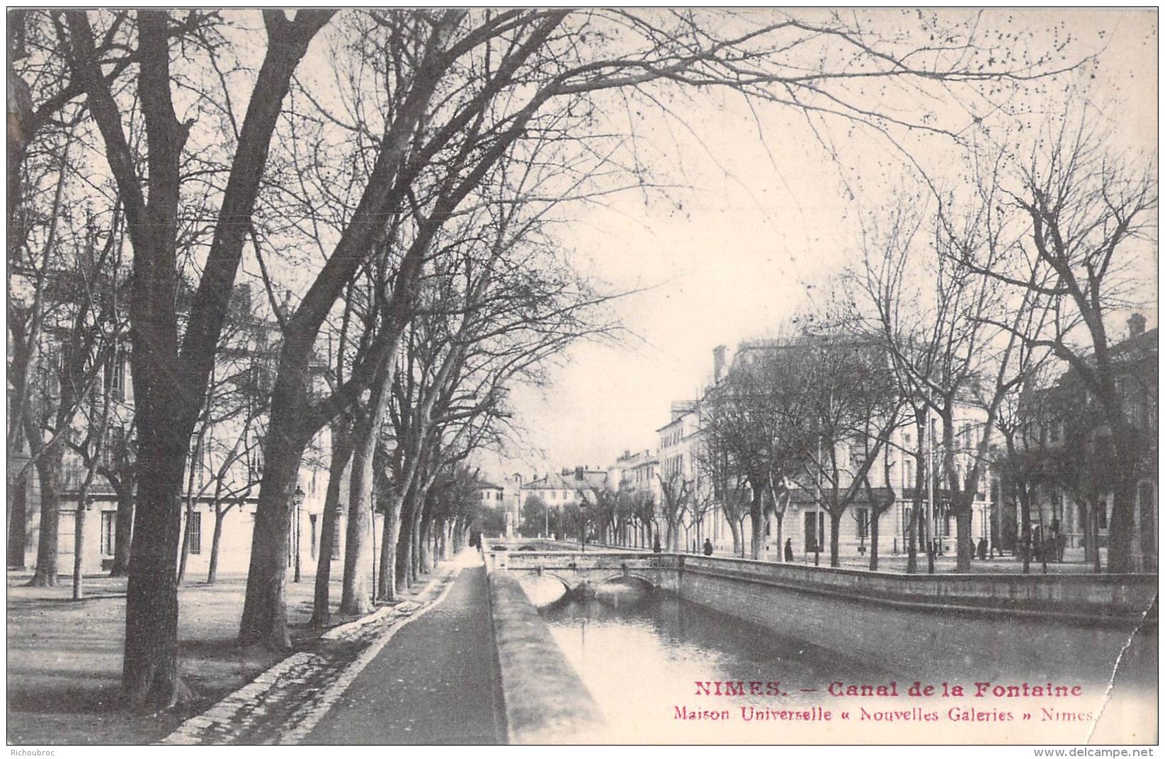 30 NIMES CANAL DE LA FONTAINE / MAISON UNIVERSELLE NOUVELLES GALERIES - Nîmes