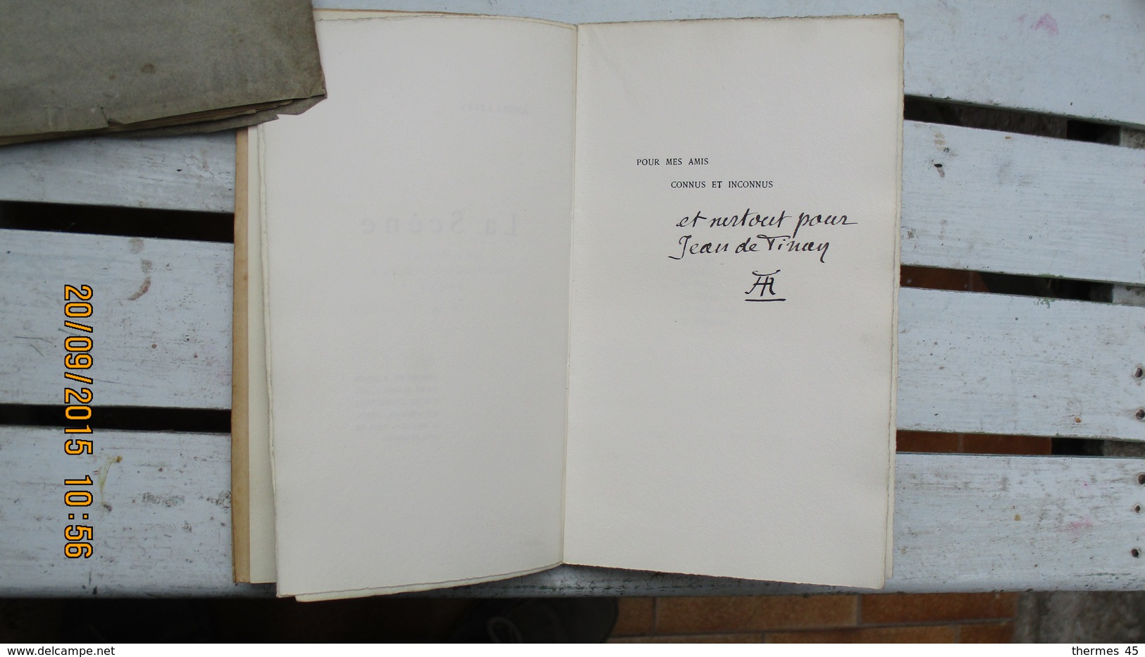 POESIE / LEBEY André / E O. SUR Wathmann ( 4 /30 ) ) / LA SCENE / ENVOI A JEAN De  TINAN / 1895 - Auteurs Français